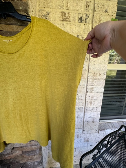 Eileen Fisher Organic Linen Crew Neck-Size M - Picture 3 of 9